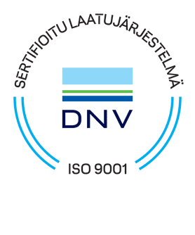 DNV GL sertifioitu laatujärjestelmä ISO 9001